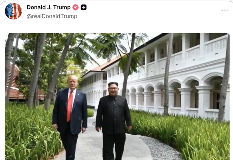 6月14日，特朗普在个人社交媒体突然发布了与朝方的合影视频。那么，特朗普为何在这