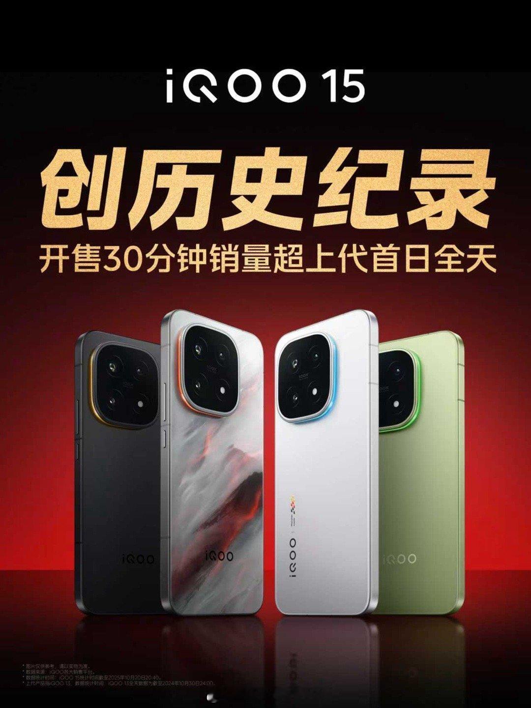 来了iQOO15 又创历史纪录咯[酷]也是这个配置真的，很难不行动啦！！！这个2