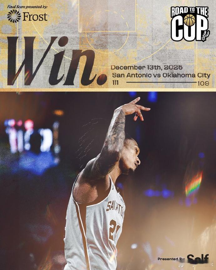 马到功成！ 时隔12场比赛，文班亚马复出，在场20分39秒帮助马刺赢了21分，带