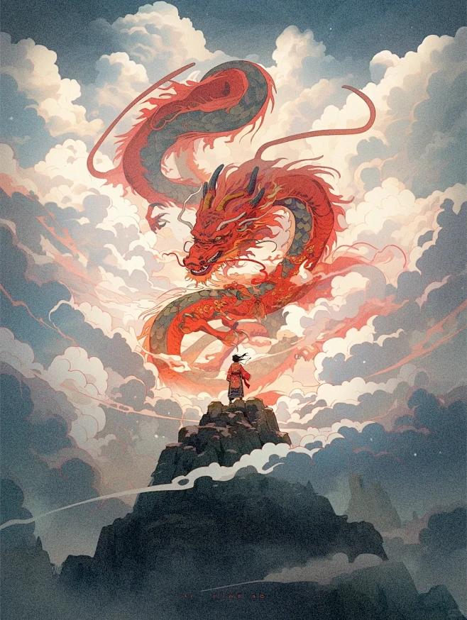肤浅了啊，中国的龙原来也会喷火的！
以前因为西方的龙与中国的龙不是同一特种，西方
