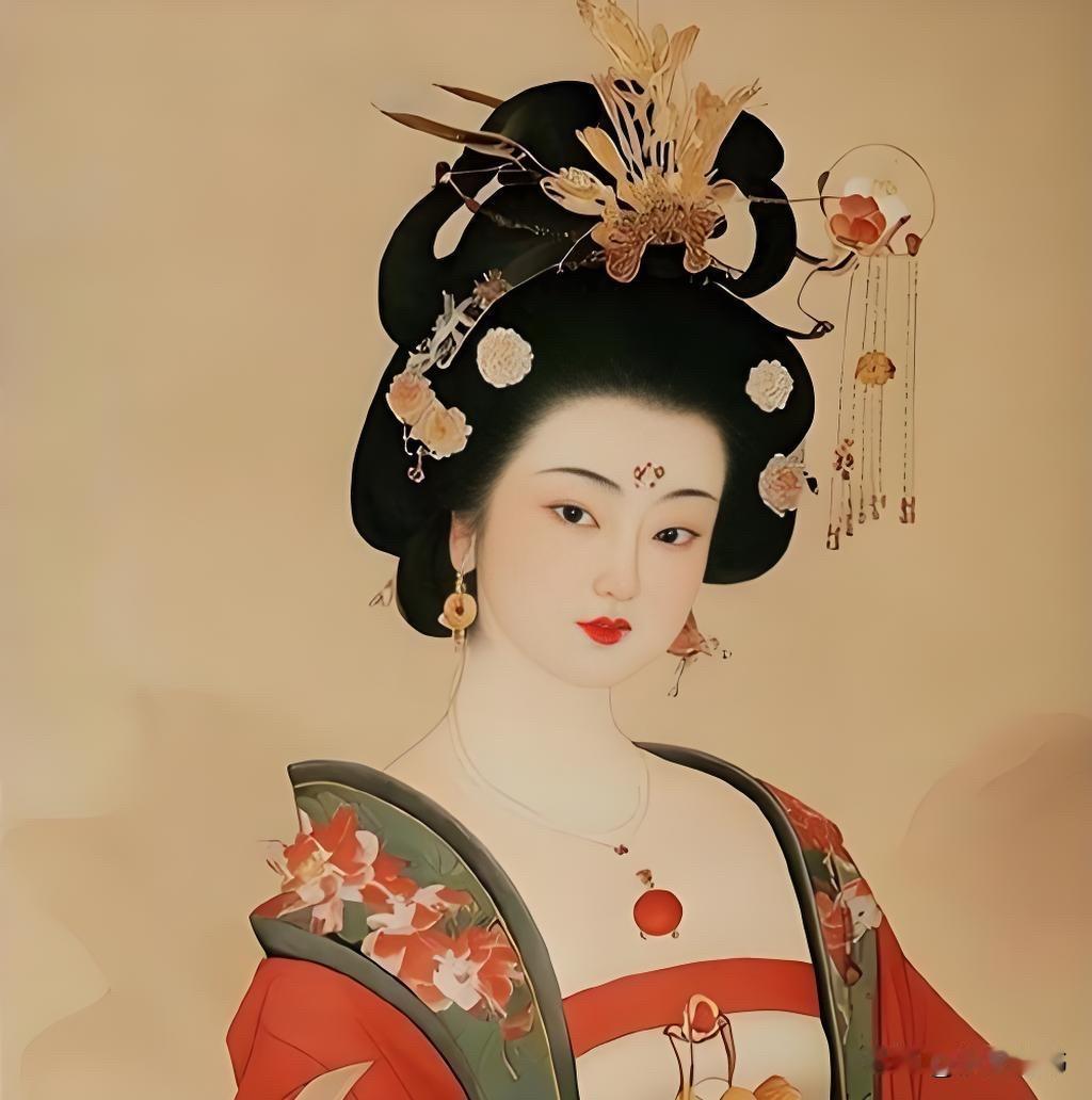 “云想衣裳花想容，春风拂槛露华浓”，杨玉环之美，宛如天仙下凡，令六宫粉黛皆失色。