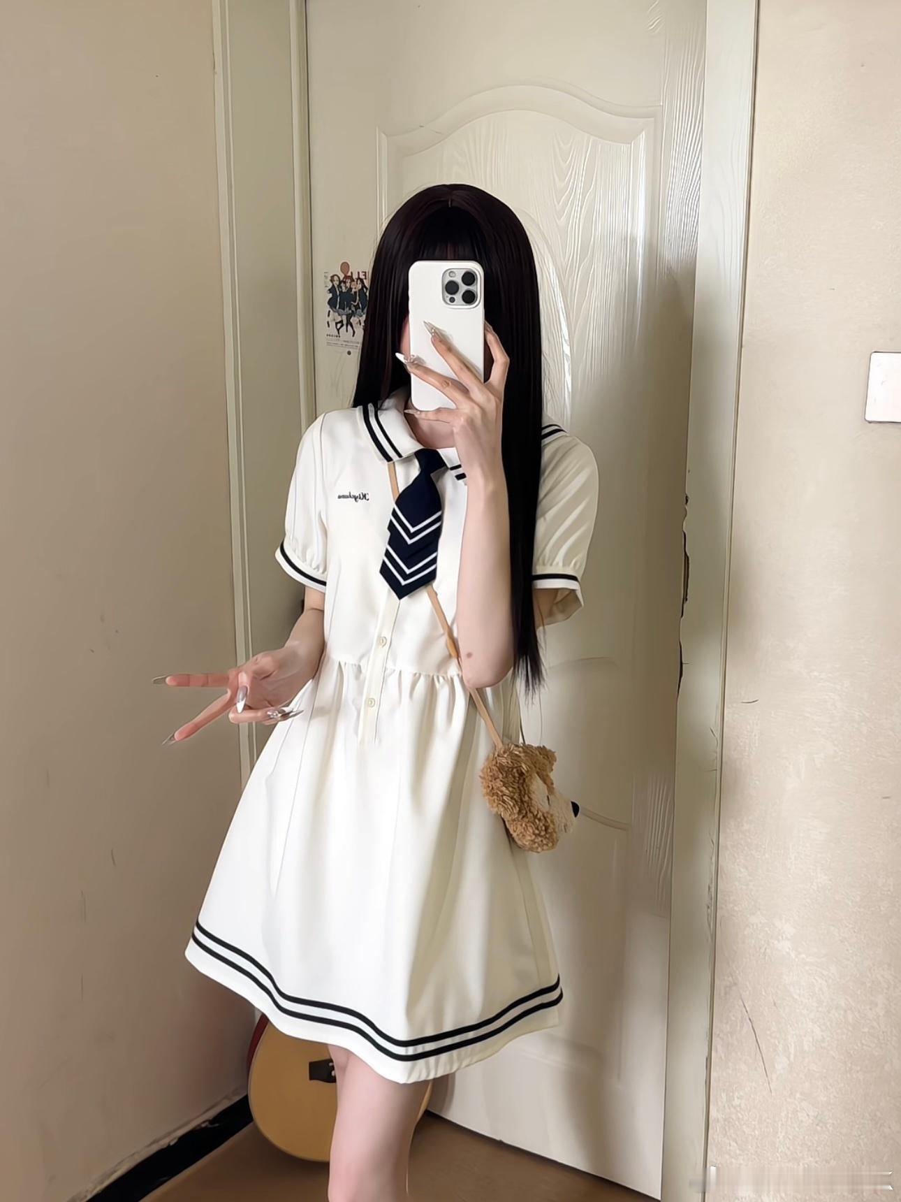 jk  ₊˚‧⸝⸝海军风少女Look⸝⸝‧˚₊海军领好萌🏝️就这么喜欢水手元素