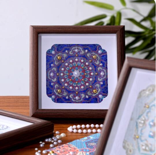 杭州团建-仿宋锦珍珠画，珍珠画的美学