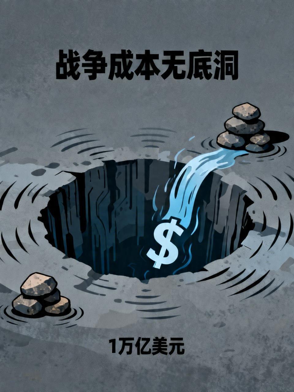 美战争成本总额或冲1万亿美元 美国这简直就是个无底洞啊！近期军事行动让美军日均军