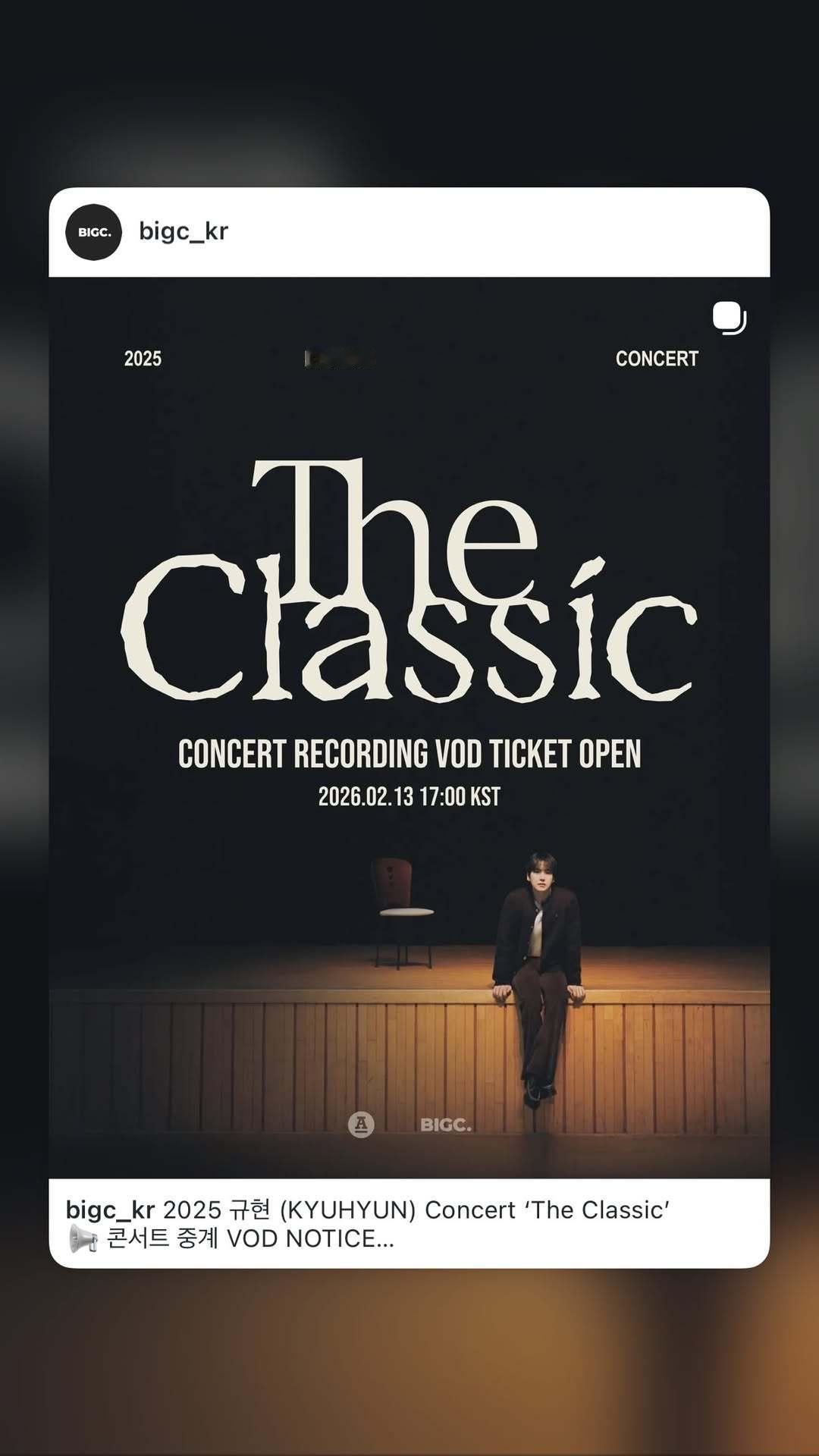 “CB百蓝_。260204 kyuhyun_official更新曺圭贤 相关： 