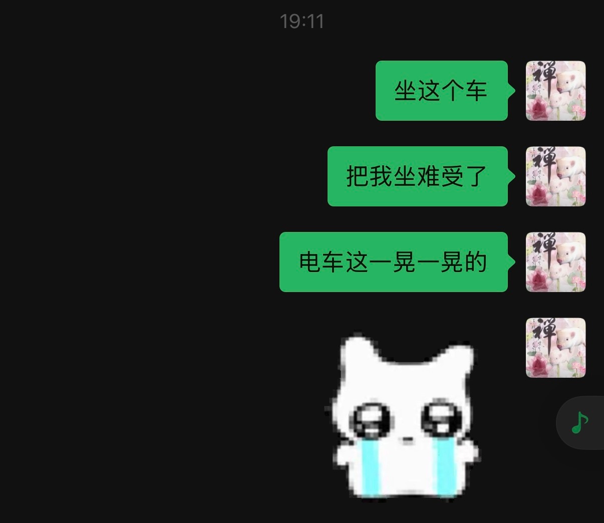 偷懒的下场 好多师傅的电车都好容易晕啊 动能回收拉满了… 