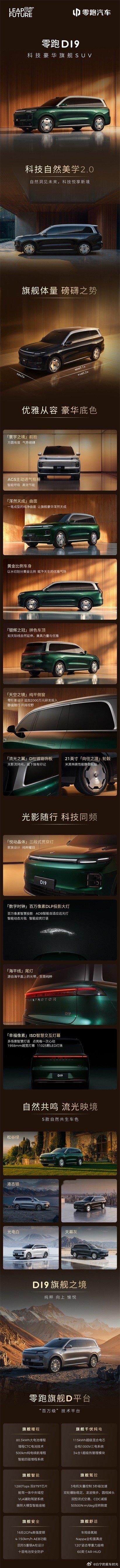 零跑D系列新车D19全球首秀！零跑D19的旗舰实力 ​​​