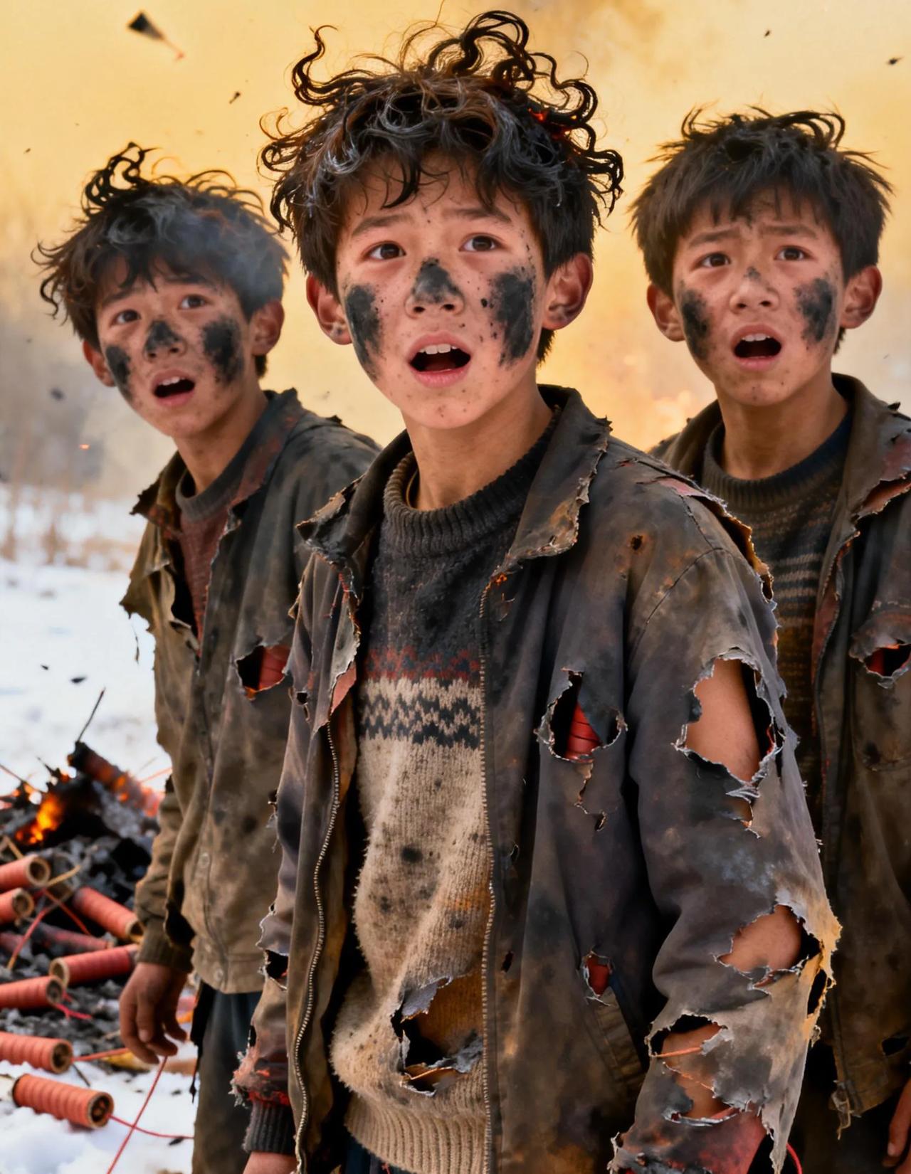 要笑死我了[笑哭]
近日，三个贪玩的少年买了几个大炮仗，想体验一下放炮仗的快乐。