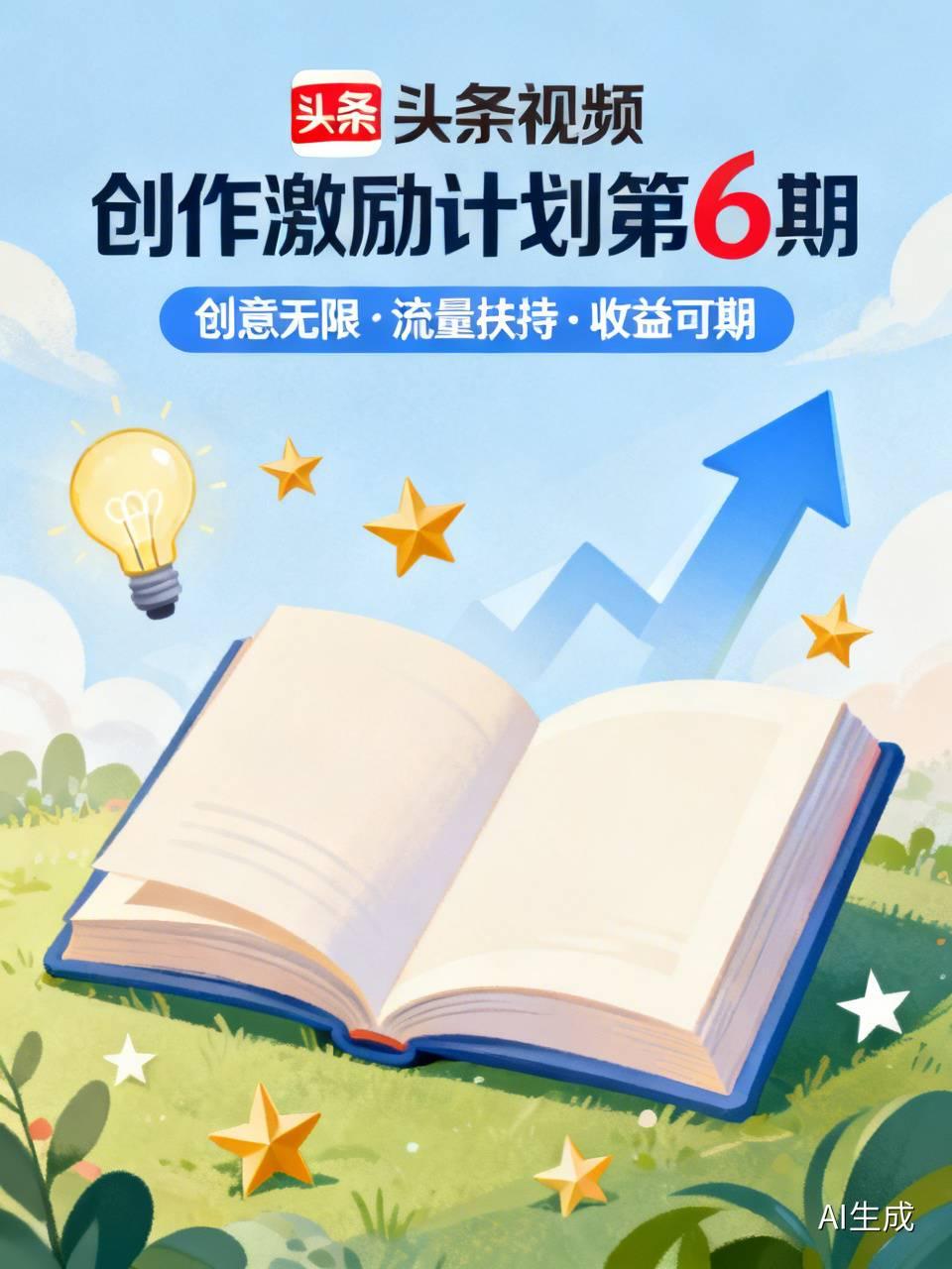 参加头条视频创作激励计划第6期可太划算了！这活动就像给创作者们发福利，只要好好创