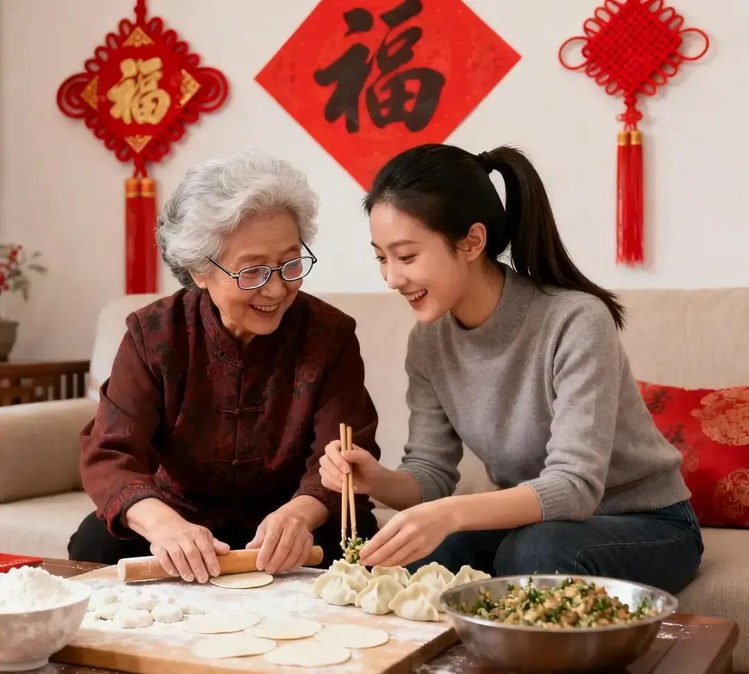 一姑娘随手晒了张婆婆给她买金镯子的照片，配文说“嫂子升级当婆婆后更宠我”照片里饭