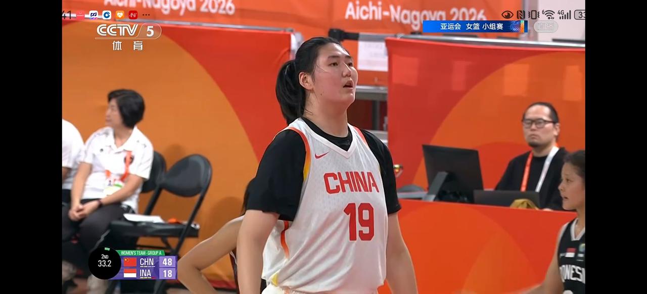9月24日中午12点CCTV5直播的亚运会女篮八强战，中国女篮碰蒙古，真不能光看