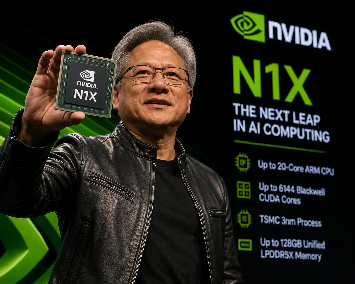 卧槽？英伟达与联发科合作，推出基于 ARM 架构的 N1/N1X 笔记本电脑芯片