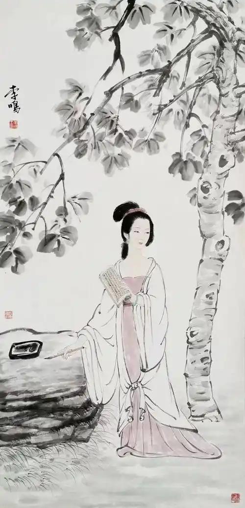 上联：桐荫小歇勤思句
下联：[比心]

网络图片/诚谢侵删