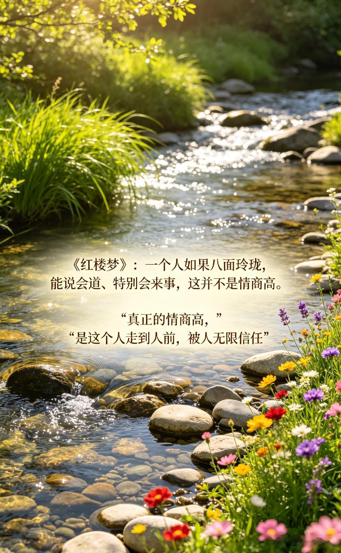 《红楼梦》：一个人如果八面玲珑，能说会道、特别会来事，这并不是情商高。真正的情商