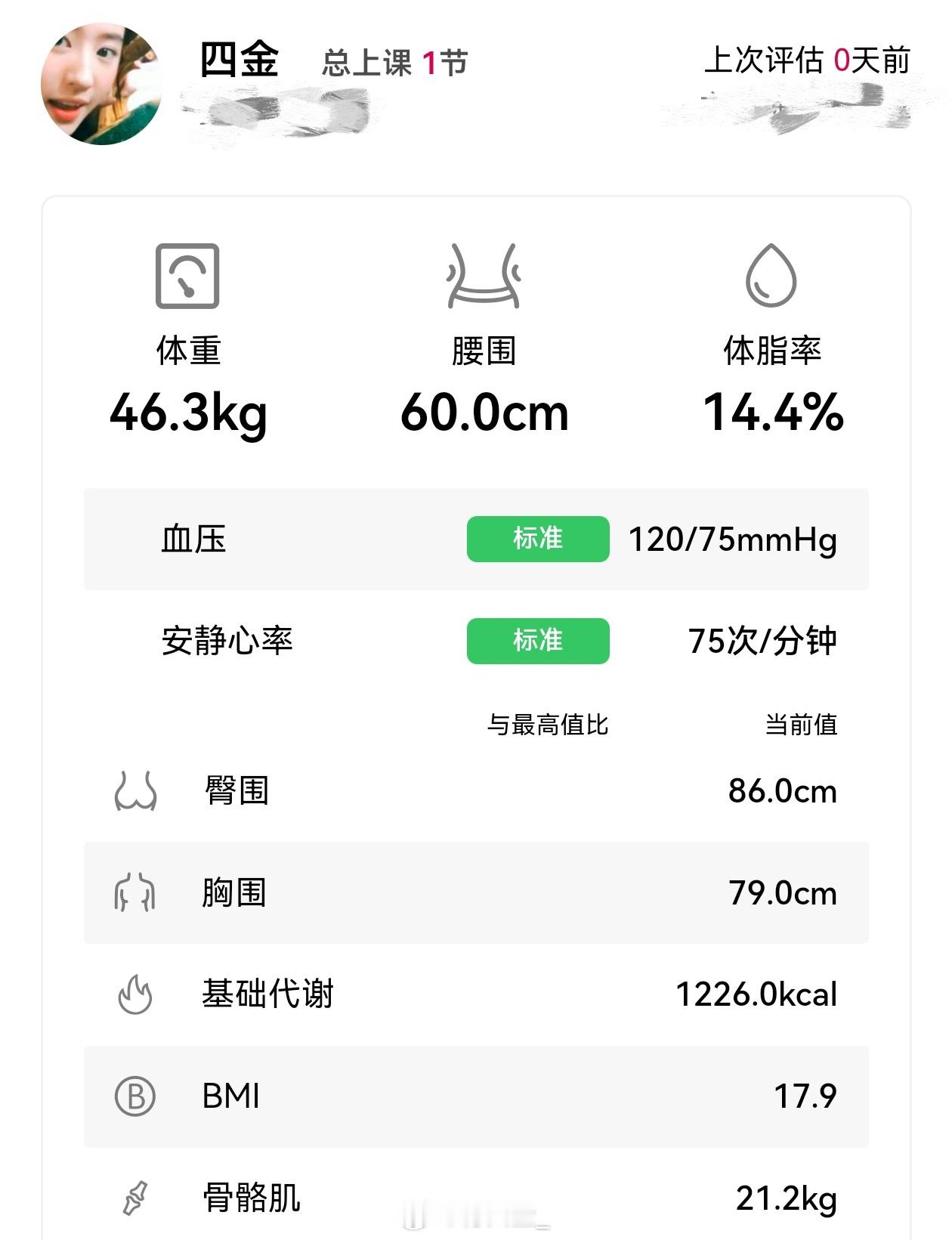 第一节健身课 教练晚上测的白天喝了奈雪的茶 吃了汉堡+牛排🥩 现在就是要把肌肉