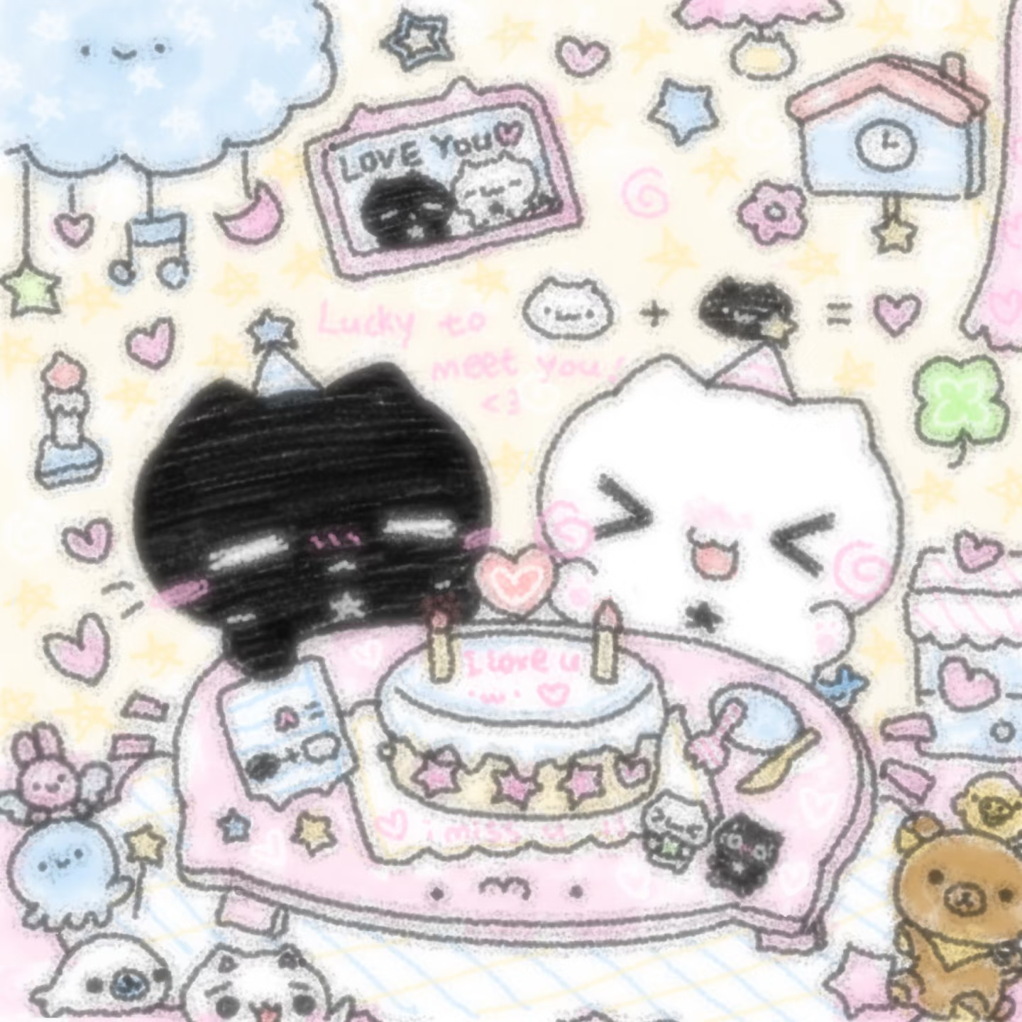 两位小猪，生日快乐，祝你们所惦念的，奢望的都将拥有 🩷 