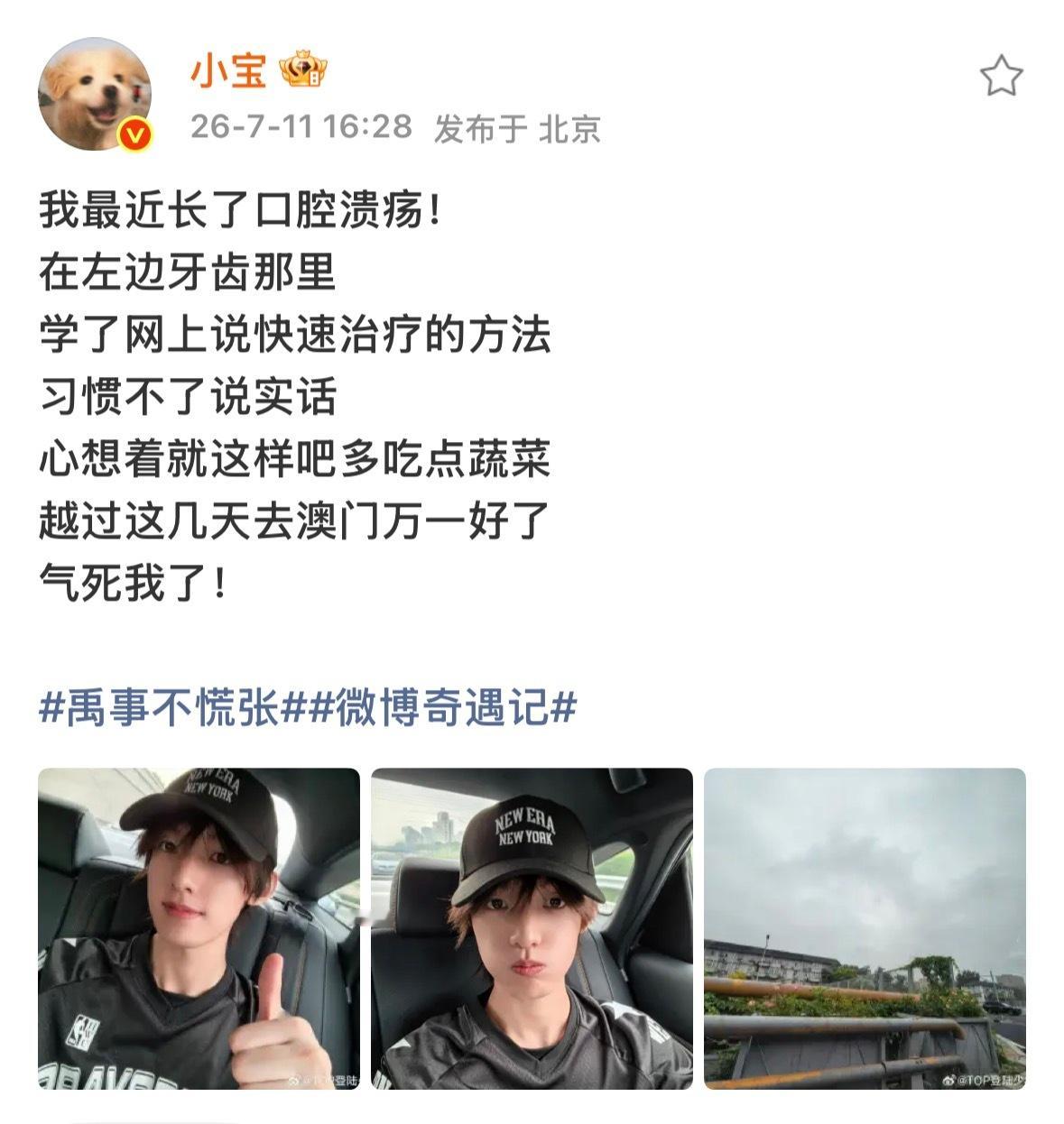 咋没人告诉我张泽禹发了藏头诗，我最近在学新乐器，应该是钢琴吧，阴天里面有一段钢琴