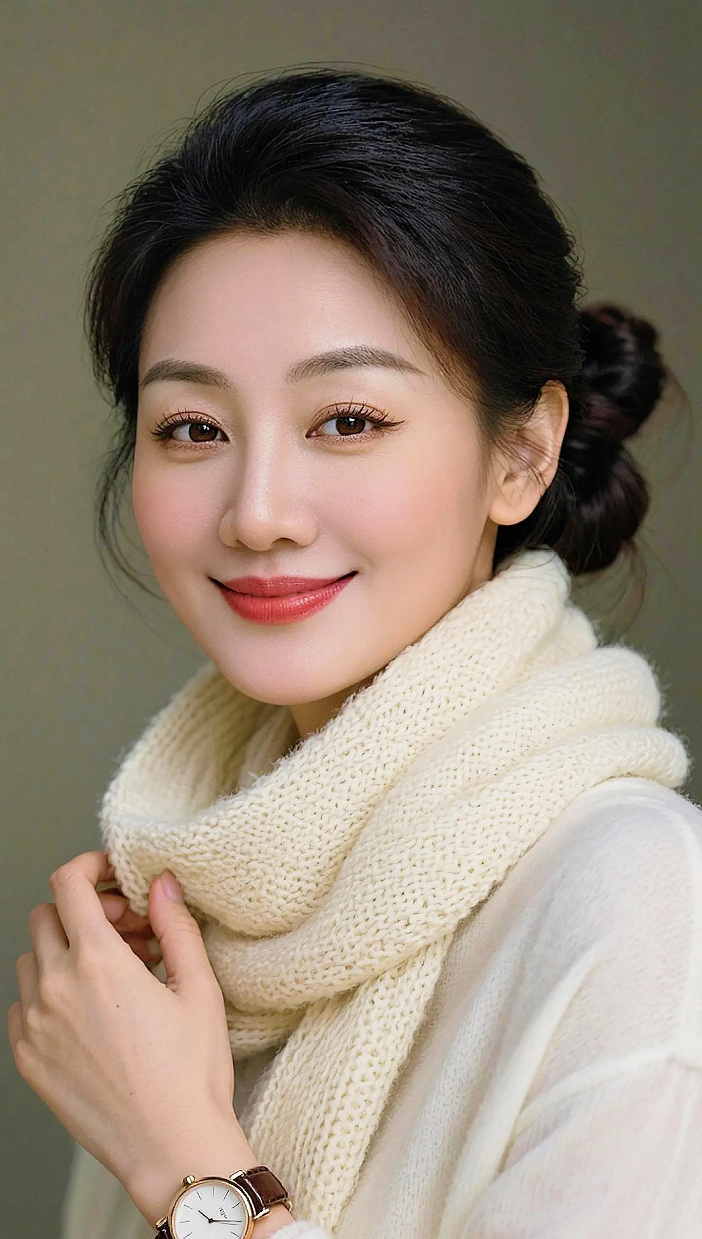 冬日氛围感自拍