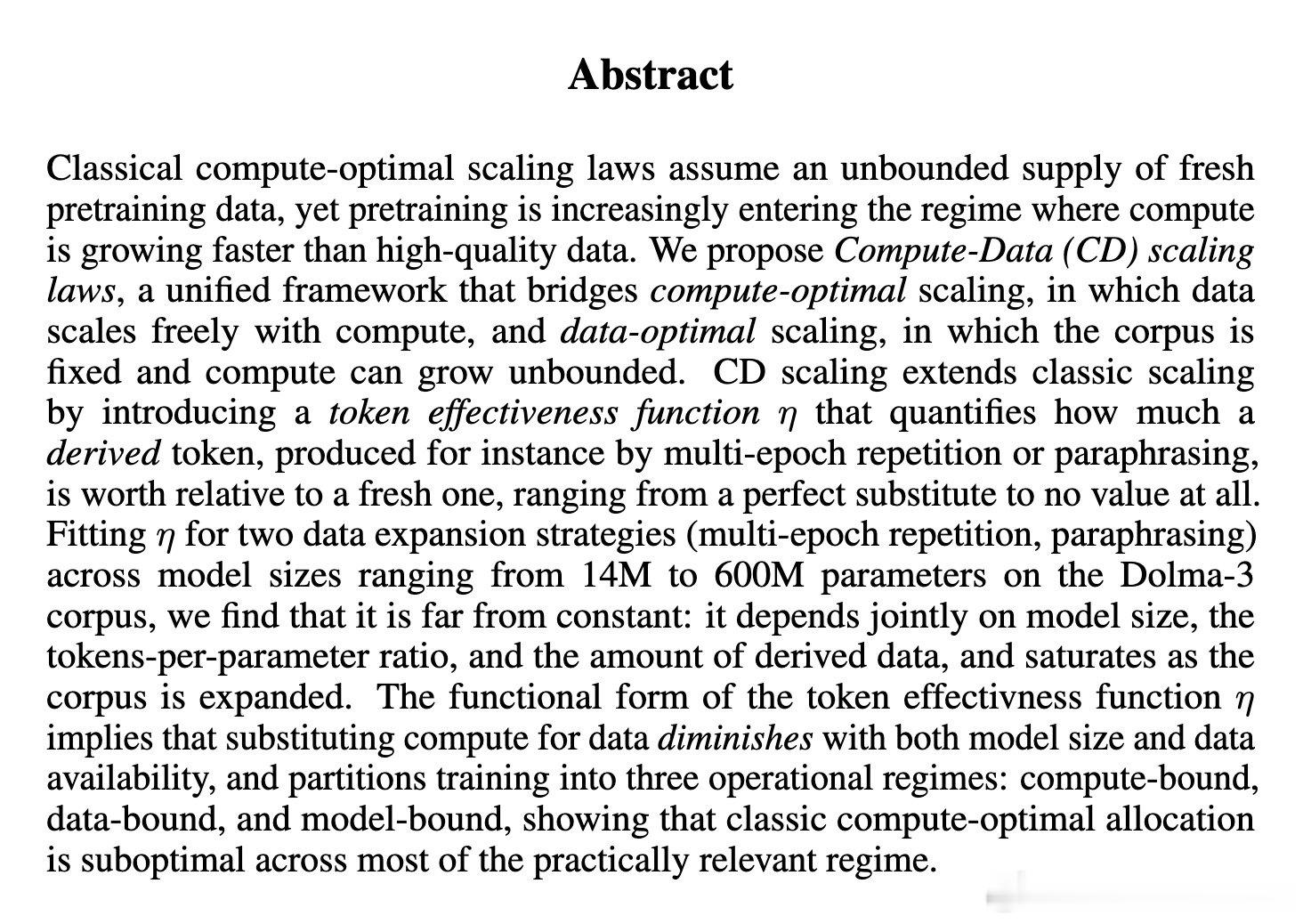 [LG]《Bridging Compute- and Data-Optimal 