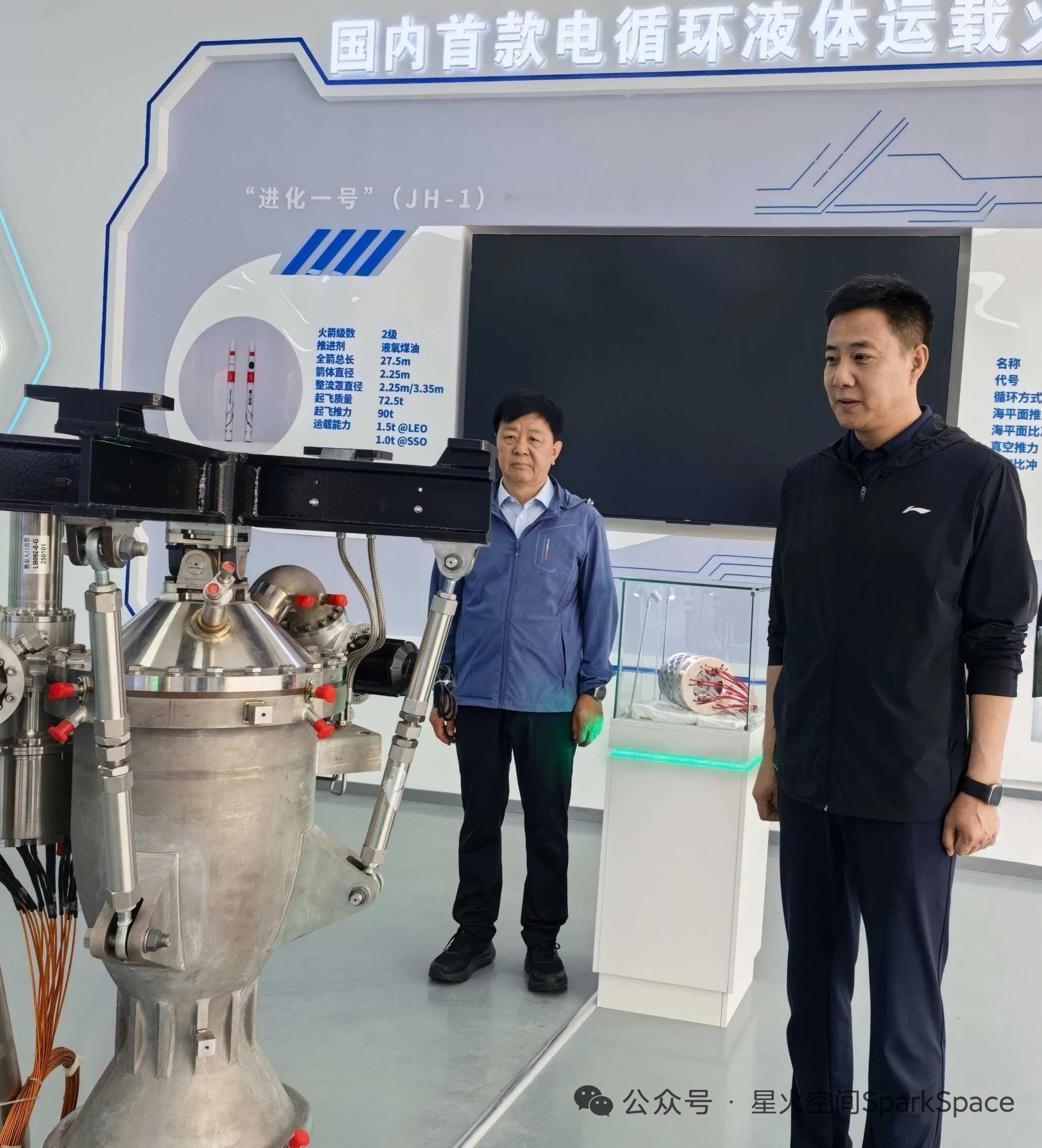 星火空间“进化一号”（JH-1）电循环运载火箭参数：火箭级数：2级推进剂：液氧煤
