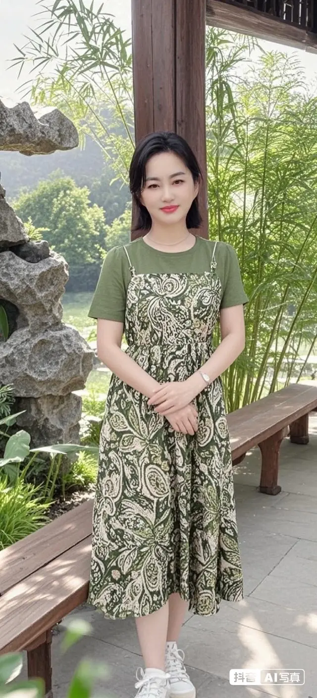 穿搭 爱时尚爱美丽  碎花连衣裙
