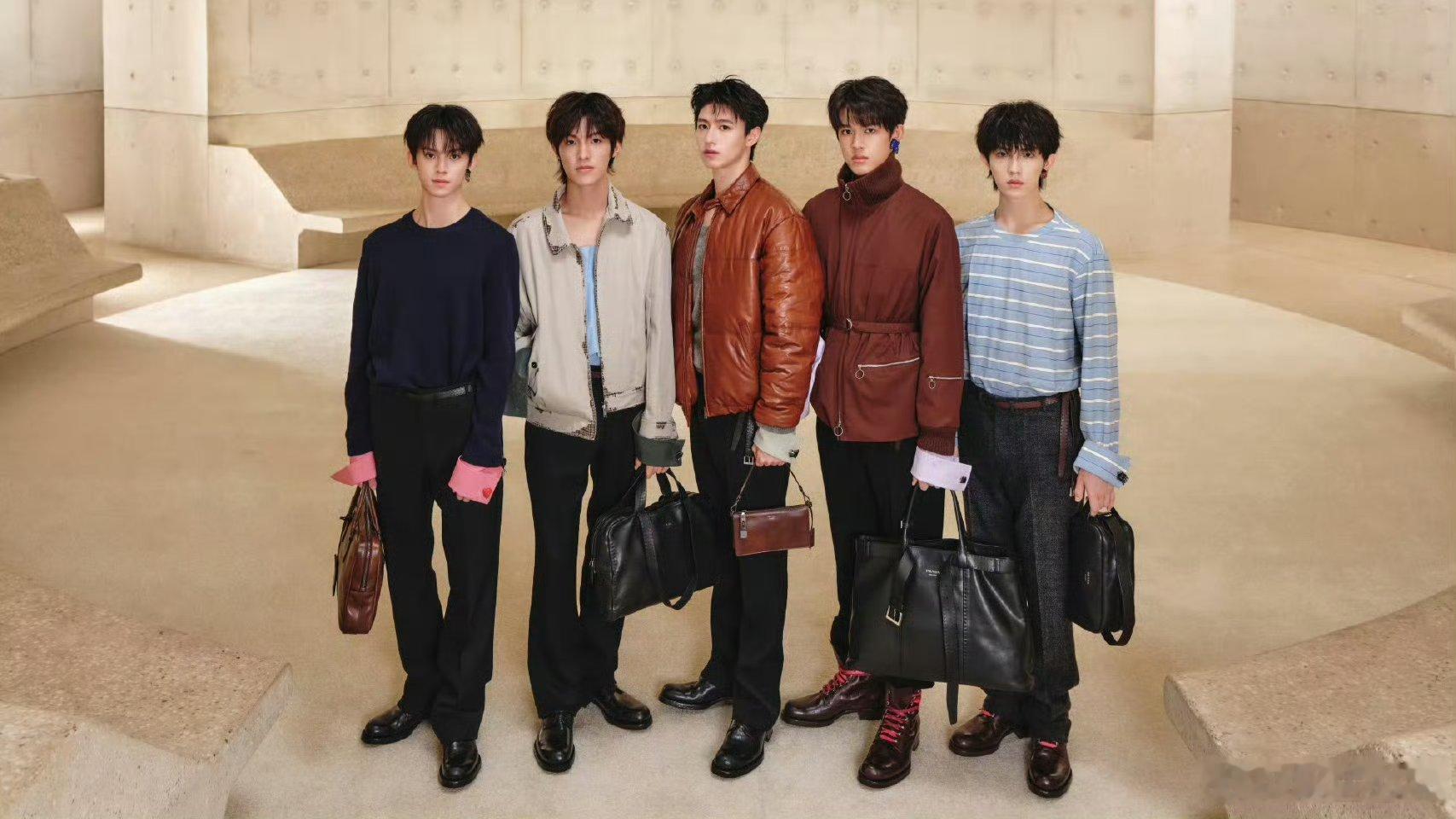 登陆少年组合Prada七夕大片 登陆少年组合Prada 2026七夕系列大片来袭