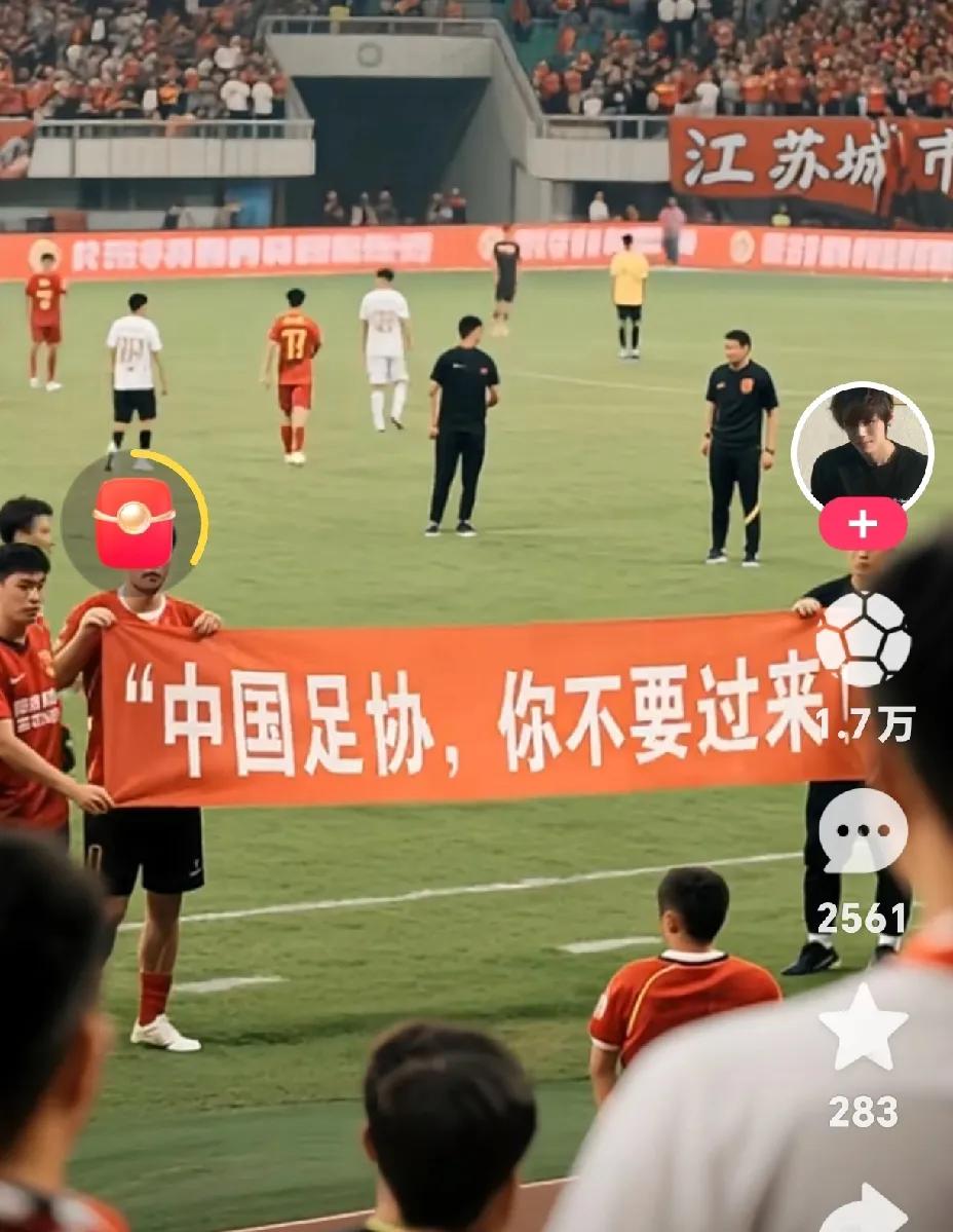 足协来指导苏超，球迷赶紧拉起横幅：“中国足协，你不要过来！”
足协纳闷了，你明明