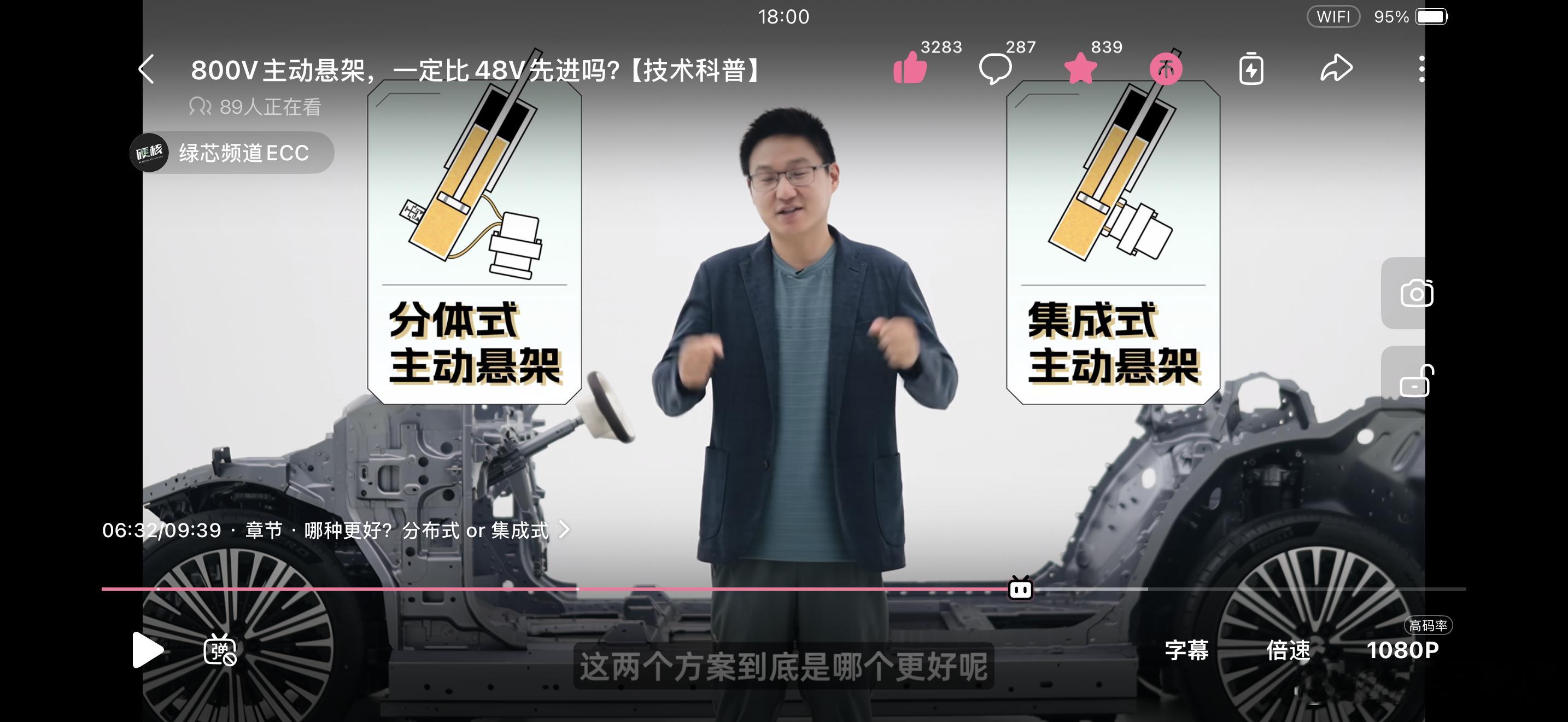 ECC 做的主动悬架 48V vs. 800V 很细节，特别指出了 800V 主