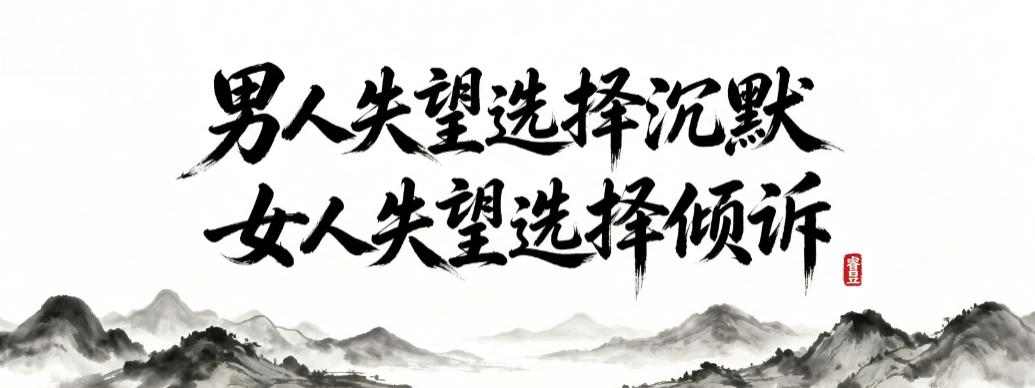 男人失望选择沉默，女人失望选择倾诉（引人深思）

 
 
 
 
 
 感情里的