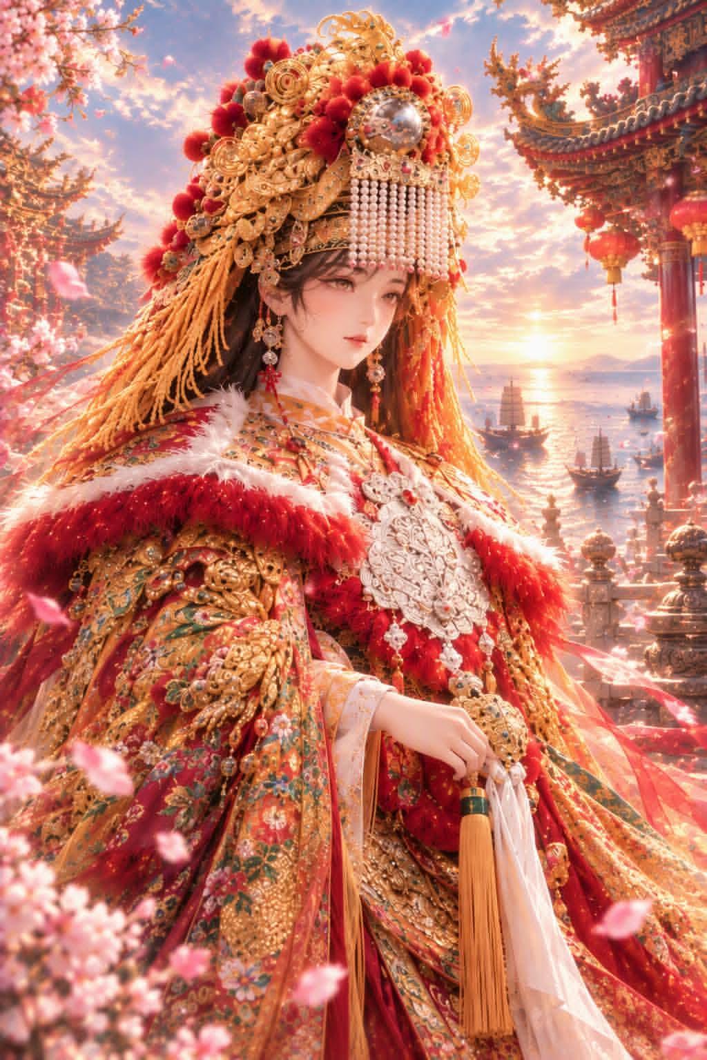 上个月去湄洲岛的妈祖庙逛，才发现和之前在市区见过的小庙完全不是一个量级。
整个庙