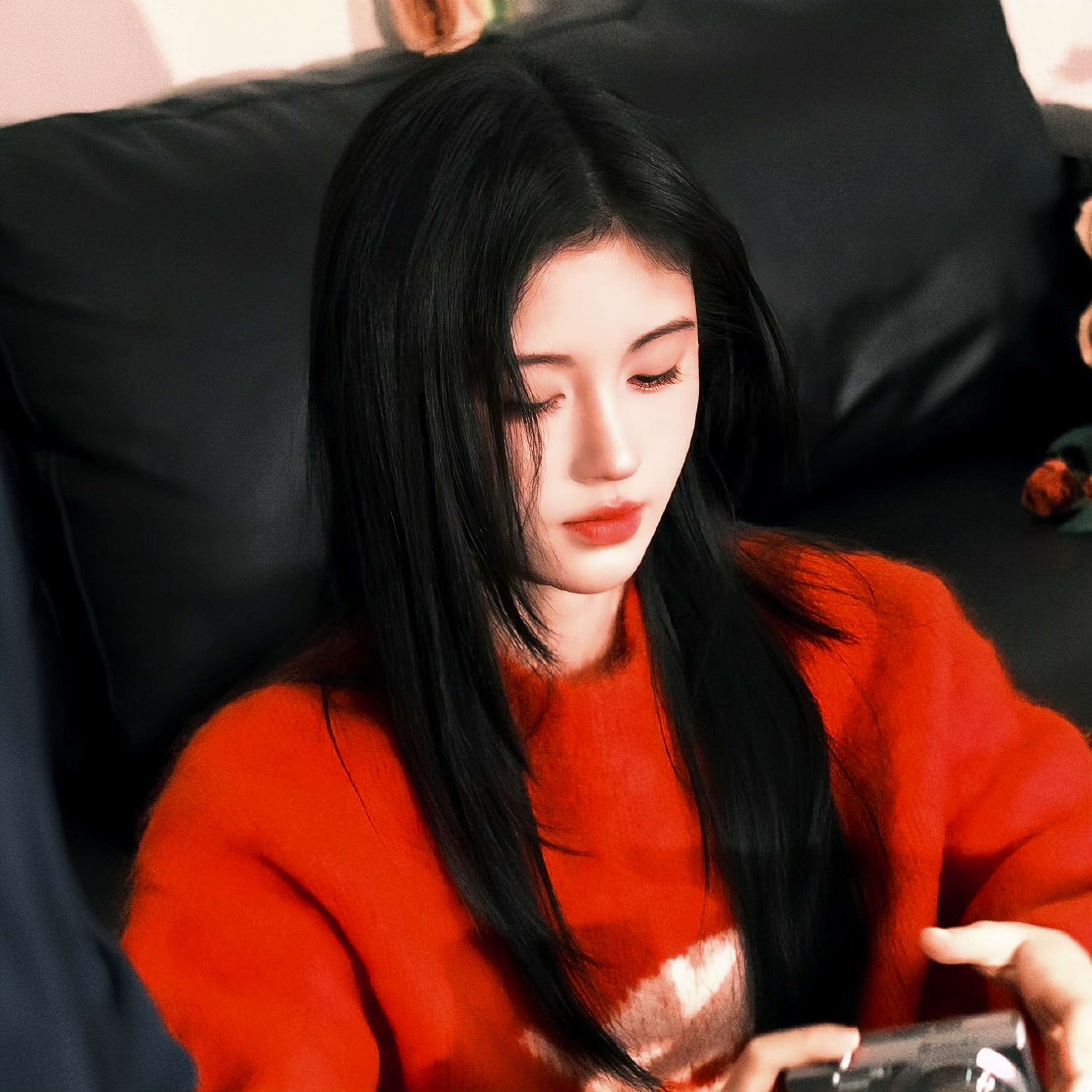 新年红红火火女明星头像分享鞠婧祎拿图点赞即可 