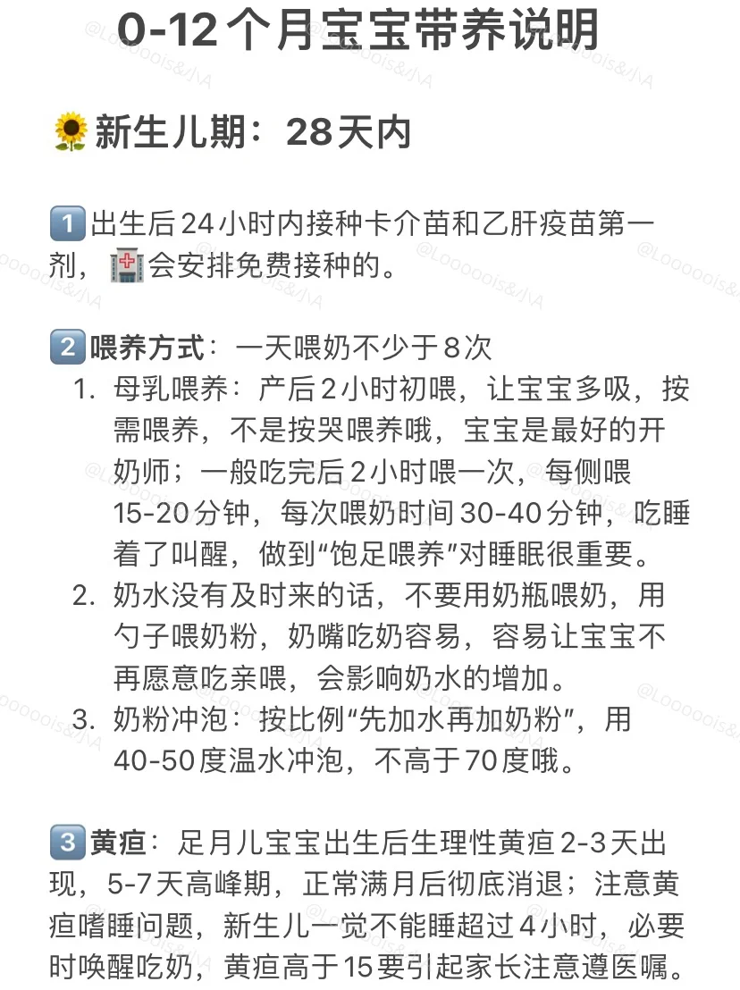 新手爸妈带娃手册