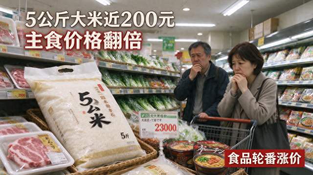 米价翻倍救济点排长队，日本普通人连饭都快吃不起