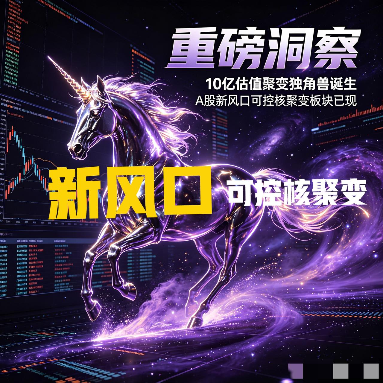 重磅洞察｜10亿估值聚变独角兽诞生，A股新风口可控核聚变板块已现
 
提示：理财