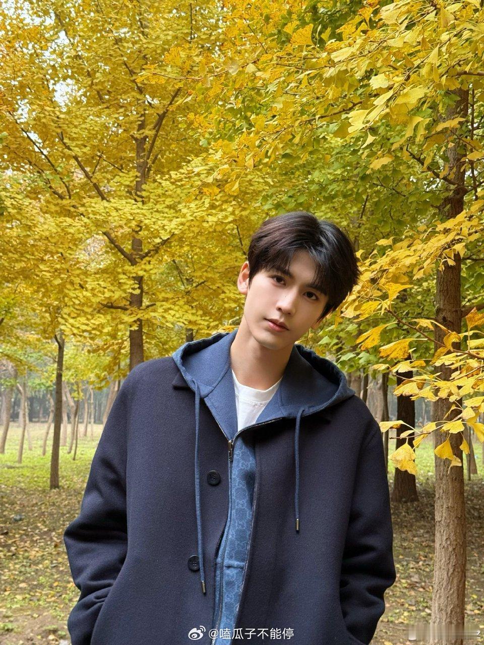 张凌赫最新营业照，好帅气