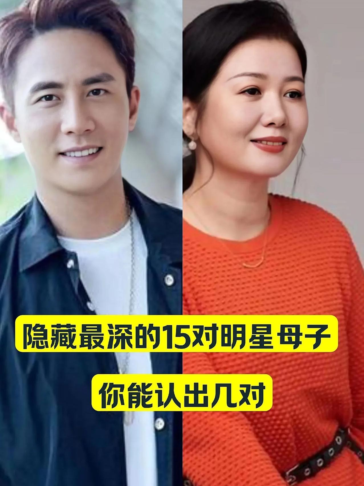 隐藏最深的明星母子，你能认出几对？
