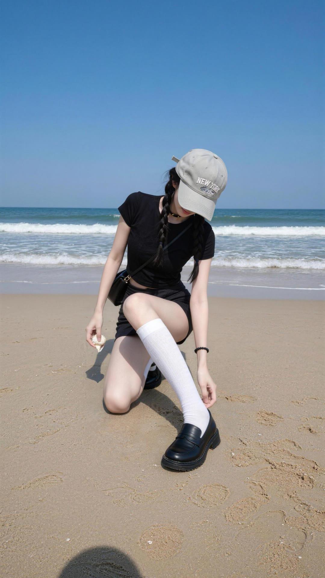 那我也是你的
海边氛围感
漂亮有气质 
长腿美女的风姿
甜酷