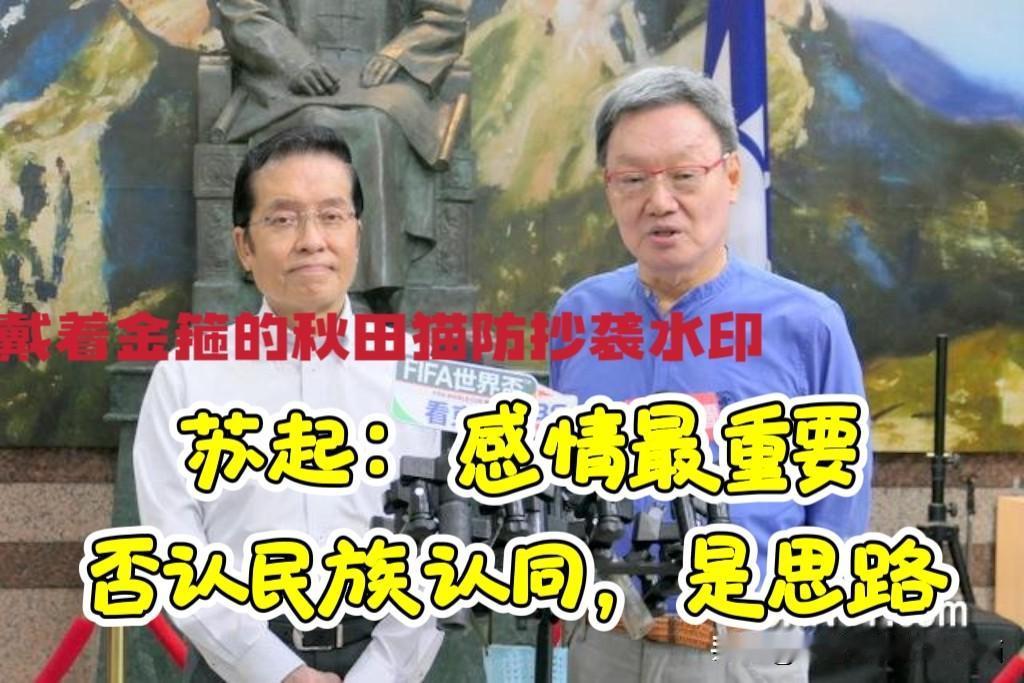 否认民族认同，是死路！
苏起深情谈起两岸认同：别把对岸同胞推到对立面去～

据中