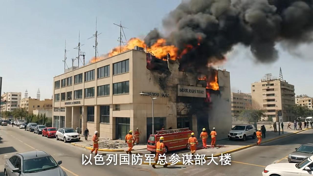 国防部大楼和总参谋部大楼遭导弹袭击，港口、军舰码头遭打击，海军基地、空军基地遭损