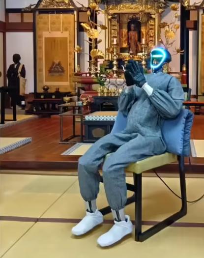 日本京都大学团队打造佛教机器人：宇树硬件 + ChatGPT，可向信众讲解佛理。