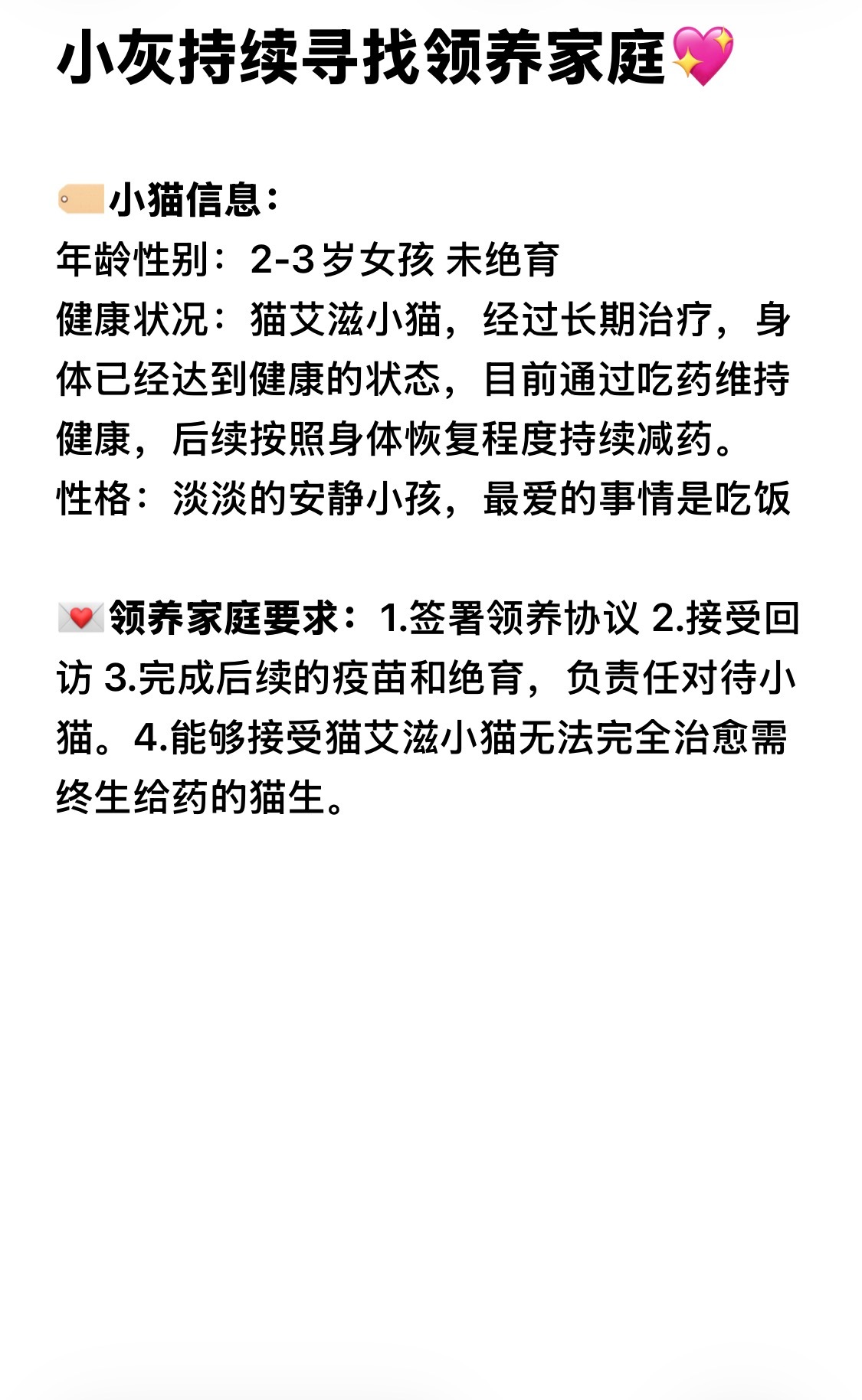帮扩！上海，体质特殊小猫求助。小灰是只淡淡的安静小猫[可怜]目前正在还治疗费，同