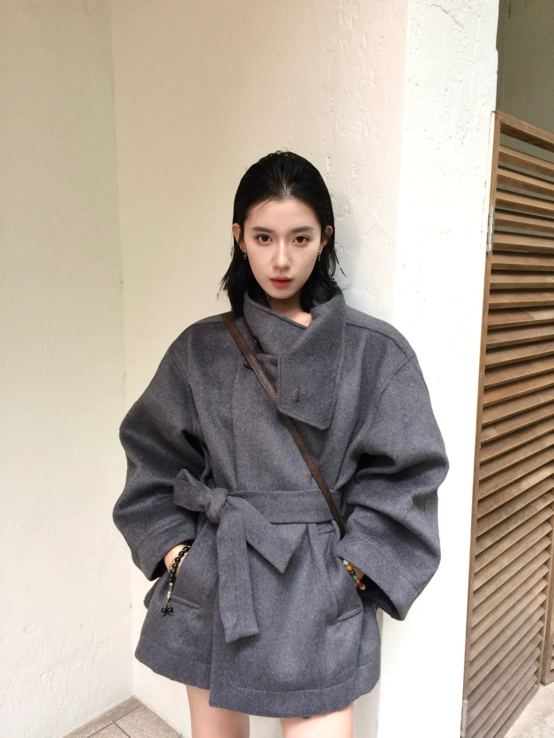 第一次尝试湿发背头