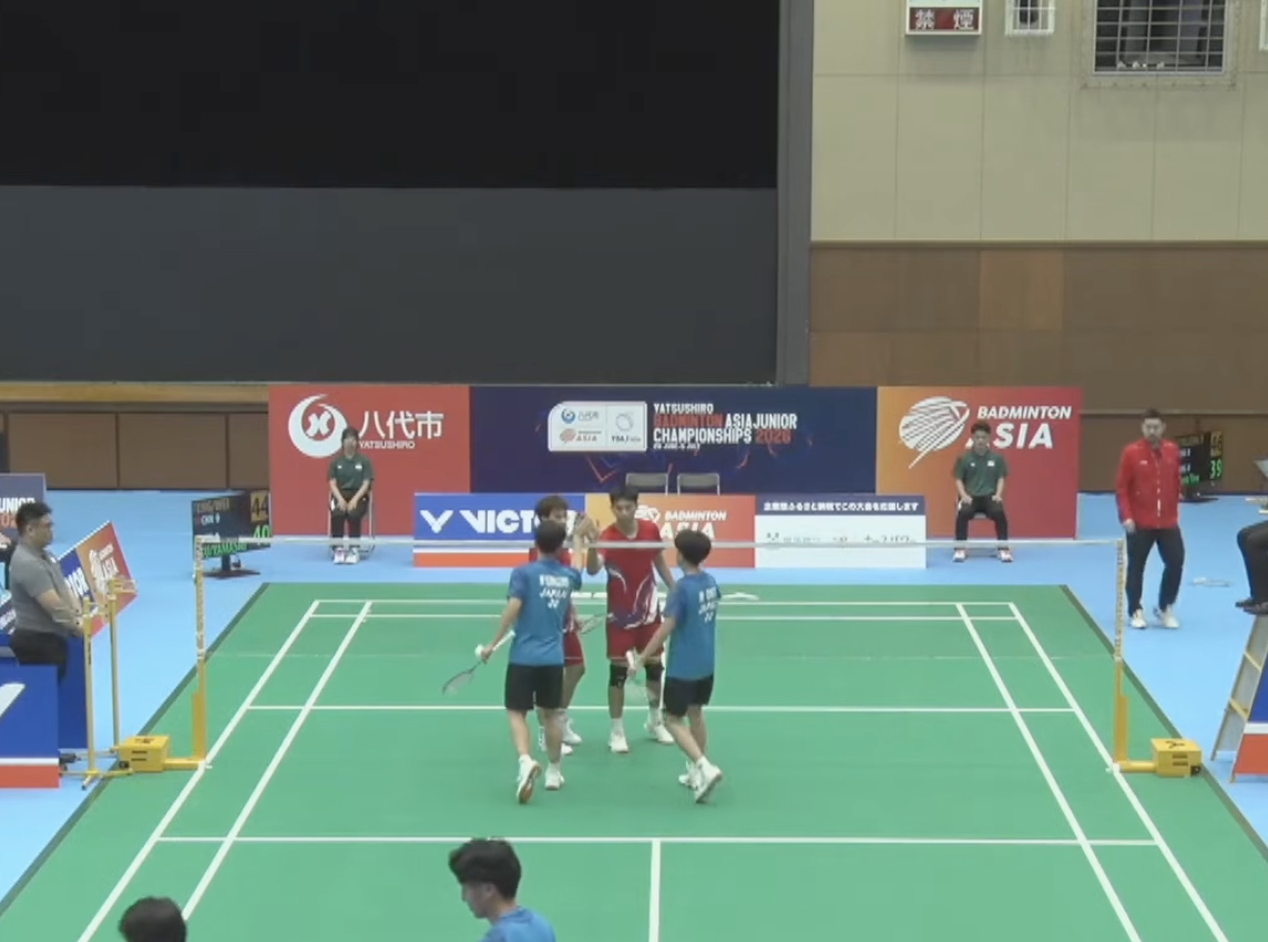 2026年羽毛球亚青赛 小组赛B组：中国🇨🇳 vs 🇯🇵日本第一盘：44