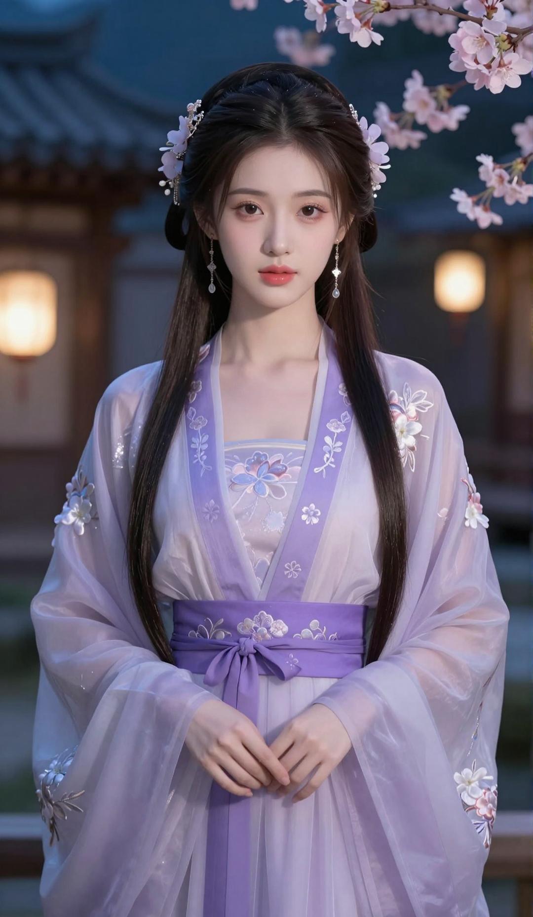 一组古装汉服小姐姐好漂亮的