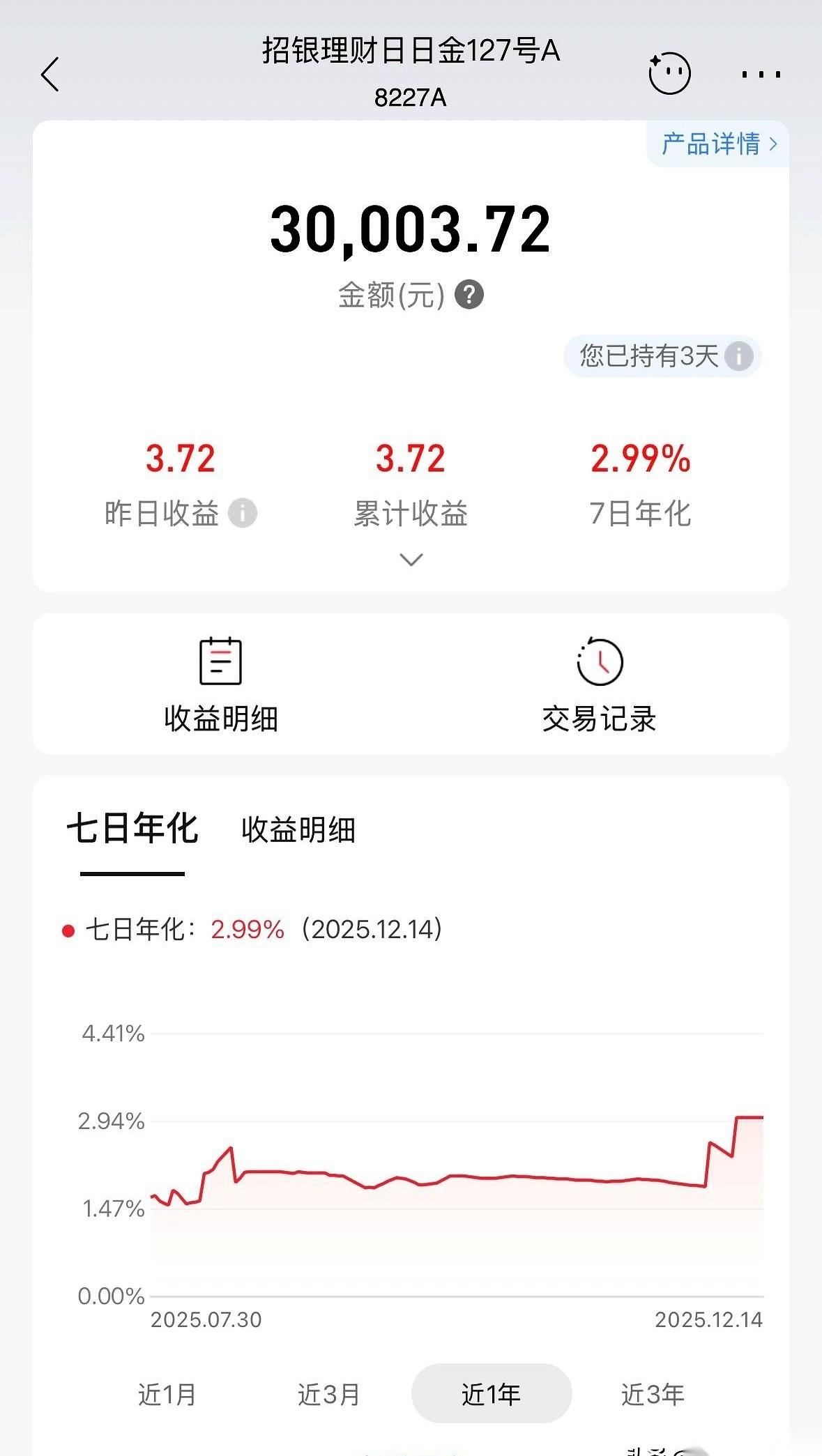 昨天，我账上多了3块7毛2。
一睁眼，就多了这点钱。
怎么来的？拿了3万块，扔进