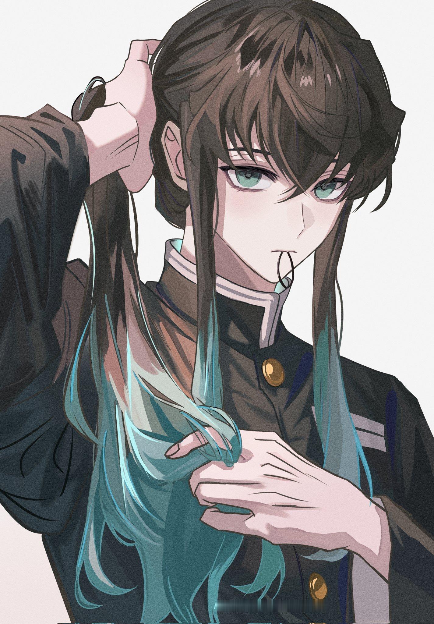 画师Melo X：harenzero 画的时透无一郎 