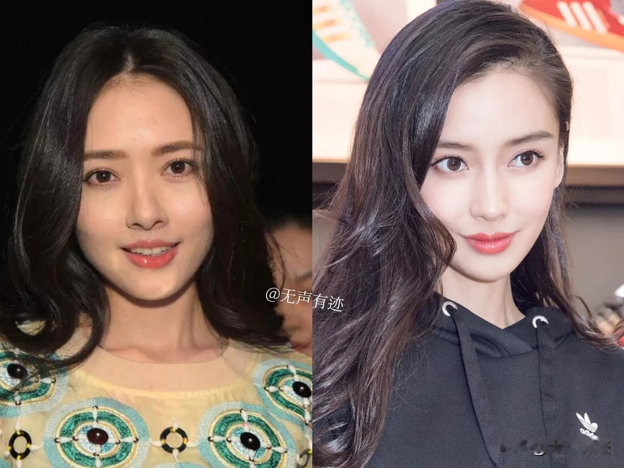 都是带有混血味道的美女，你觉得她俩谁更漂亮？
不得不说，混血美女郭碧婷和杨颖的五