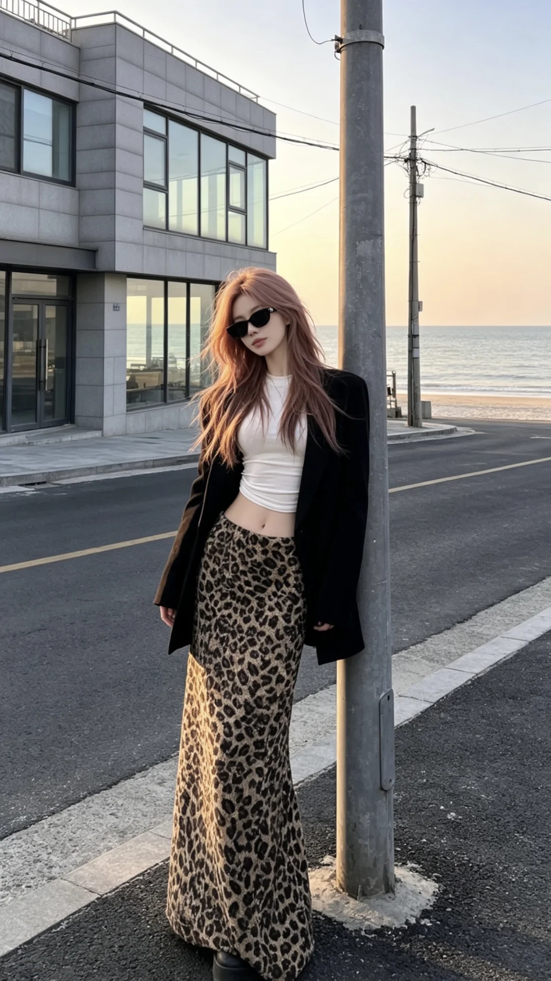 豹纹穿搭ootd