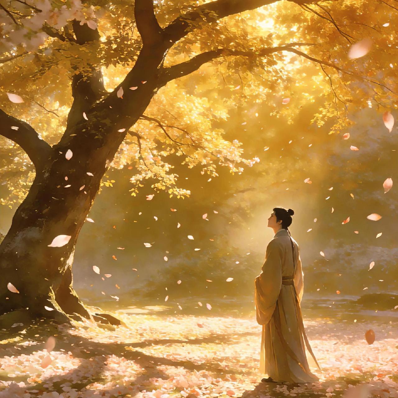 春风若有怜花意，可否许我再少年。
欲买桂花同载酒，终不似，少年游。