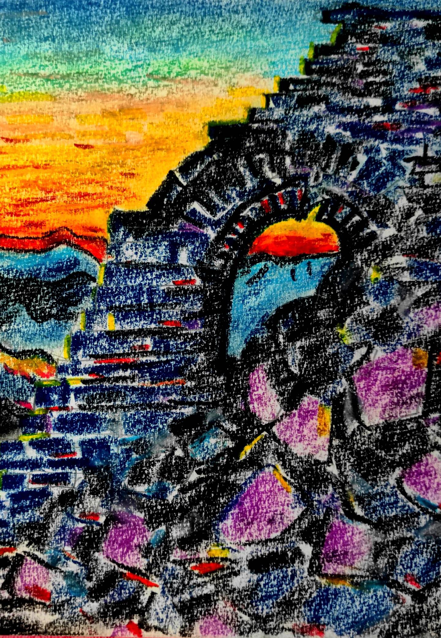 曙光破晓长城新。石峡关长城画集万里长城永不倒